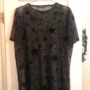 Mesh tee with stars💫